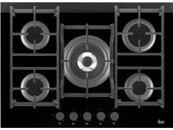 Placa de Gas TEKA CGW LUX 70 5G AI AL TR CI (Gas Butano-propano - 71 cm - Negro)