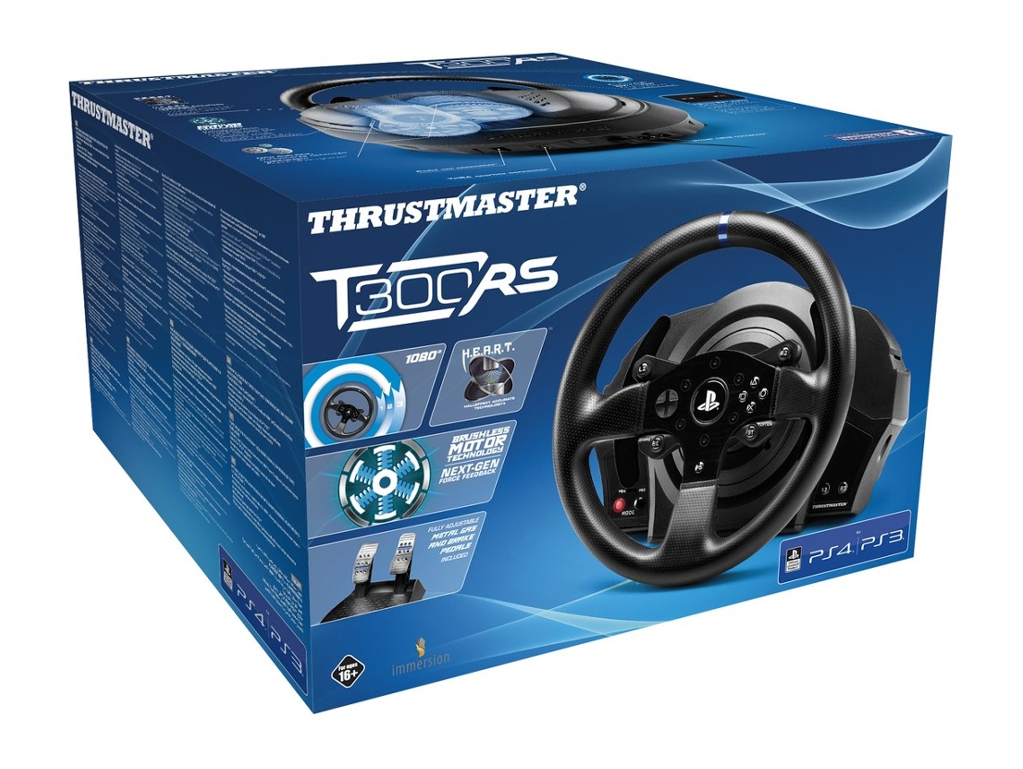 Volante + Pedales THRUSTMASTER T300 RS EU Version (PS4 - Negro)