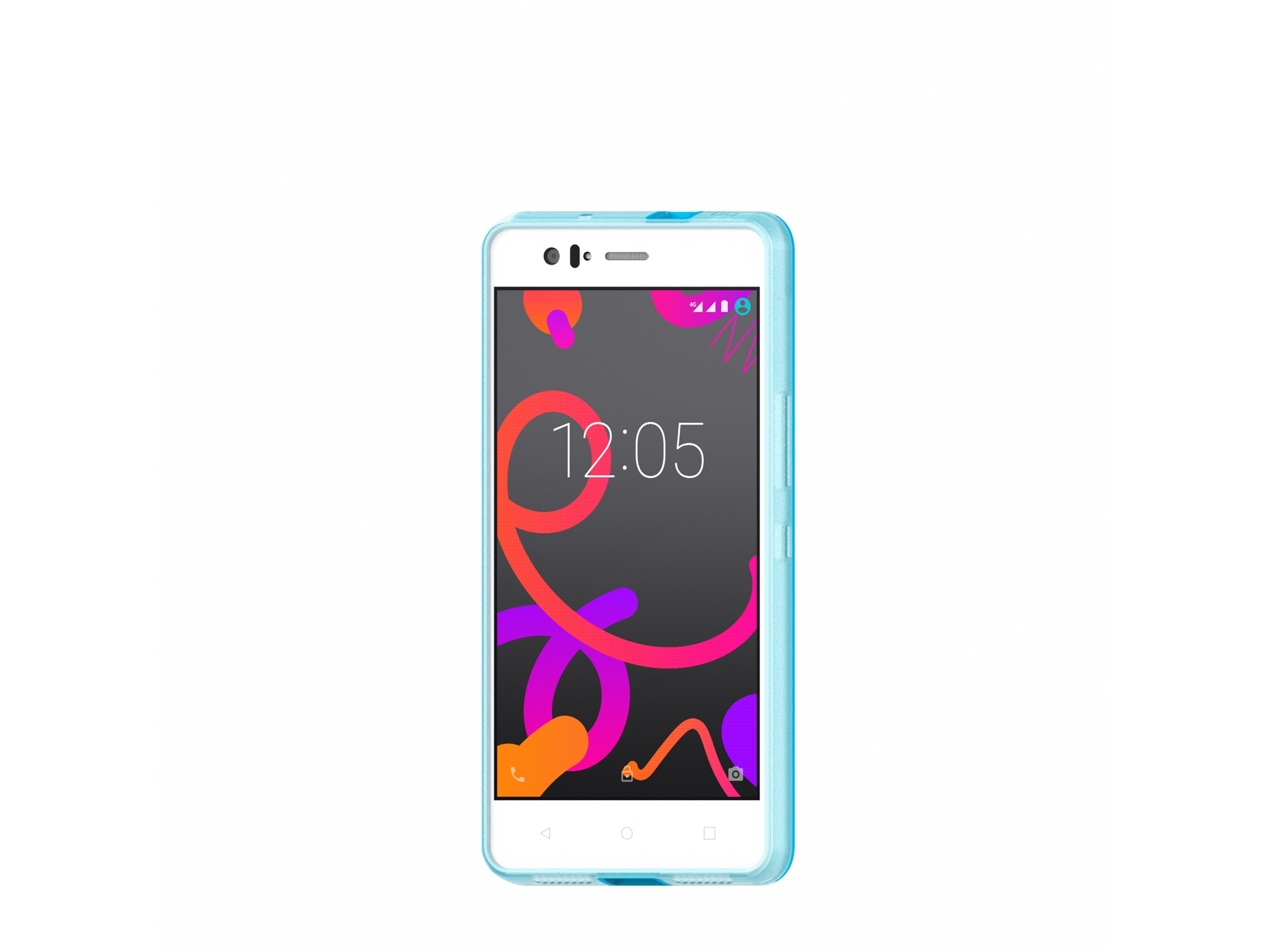 Carcasa BQ Aquaris M5.5 Gummy Azul