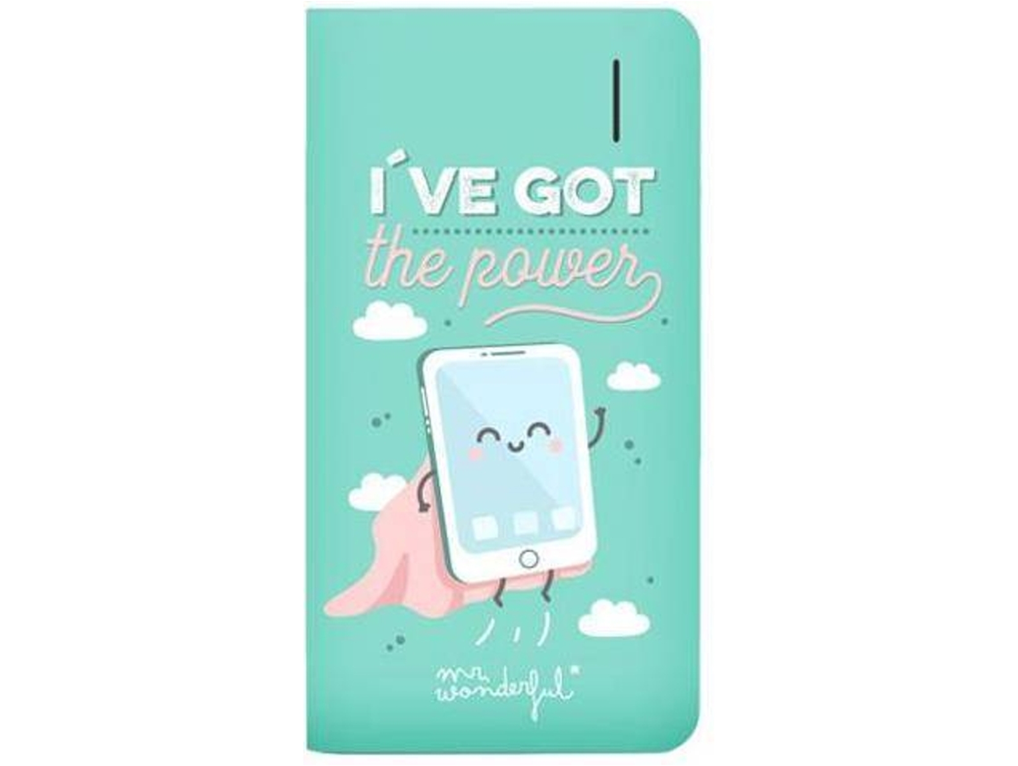Powerbank MR. WONDERFUL Power (6000 mAh - 2 USB - MicroUSB - Verde)