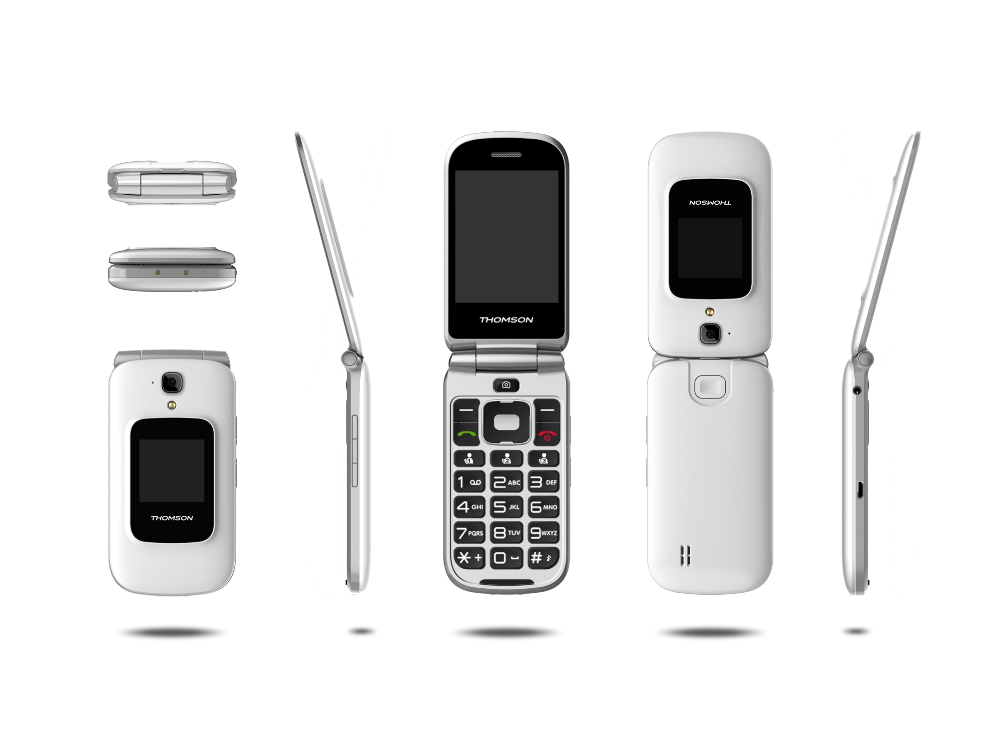 Teléfono móvil THOMSON Serea 75 (2.8'' - 2G - Blanco)