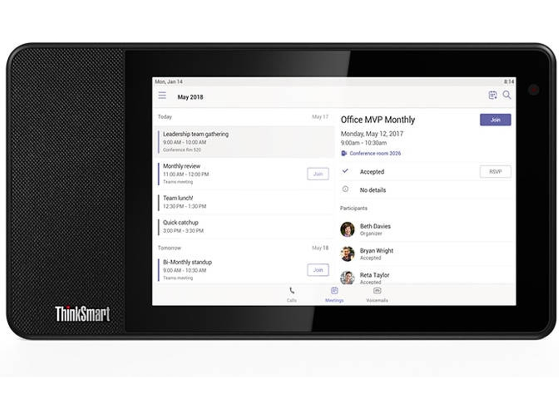Tablet ThinkSmart View (8'' - Wi-Fi - Negro)
