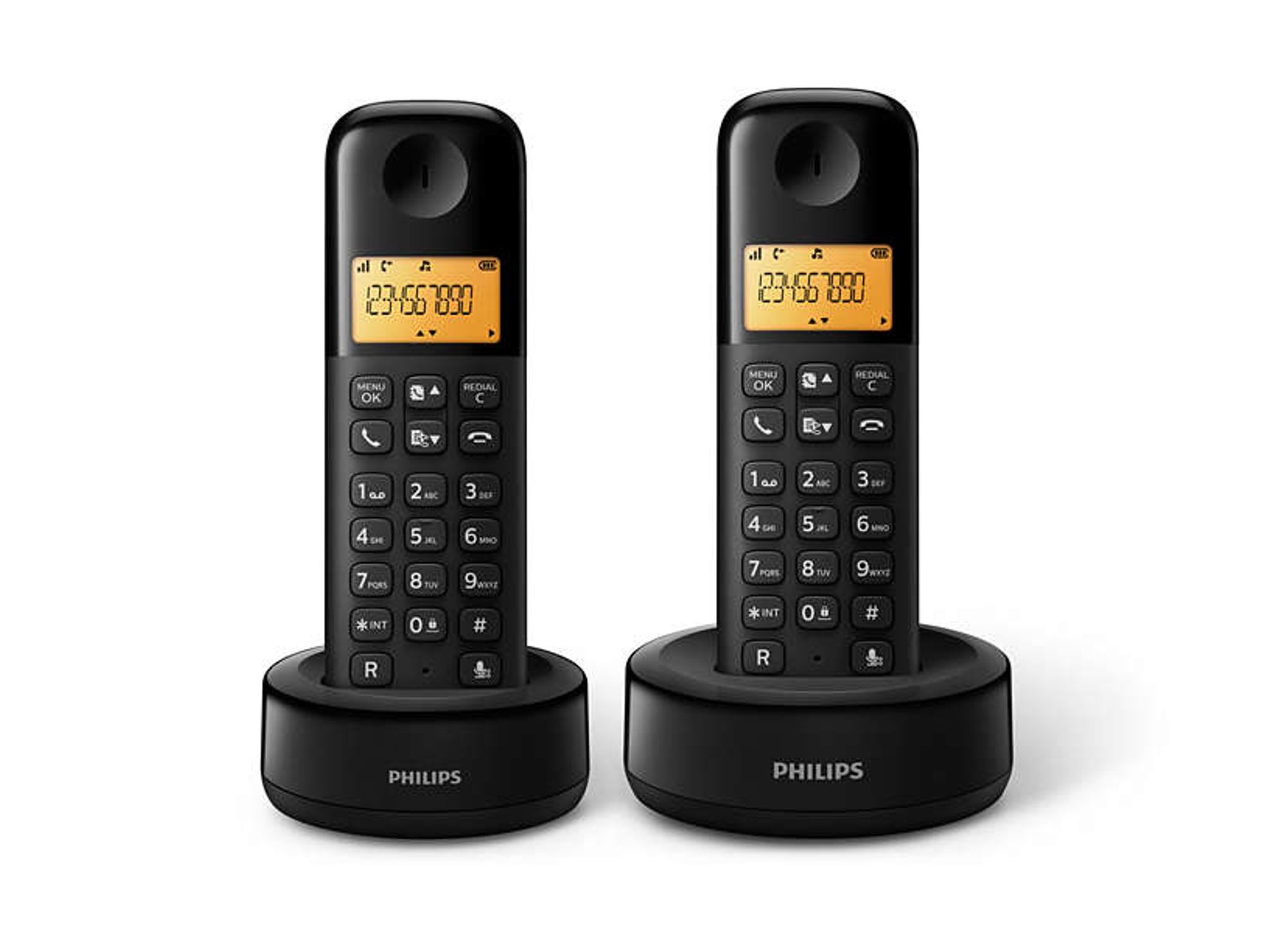 Teléfono Fijo PHILIPS D1302B/23