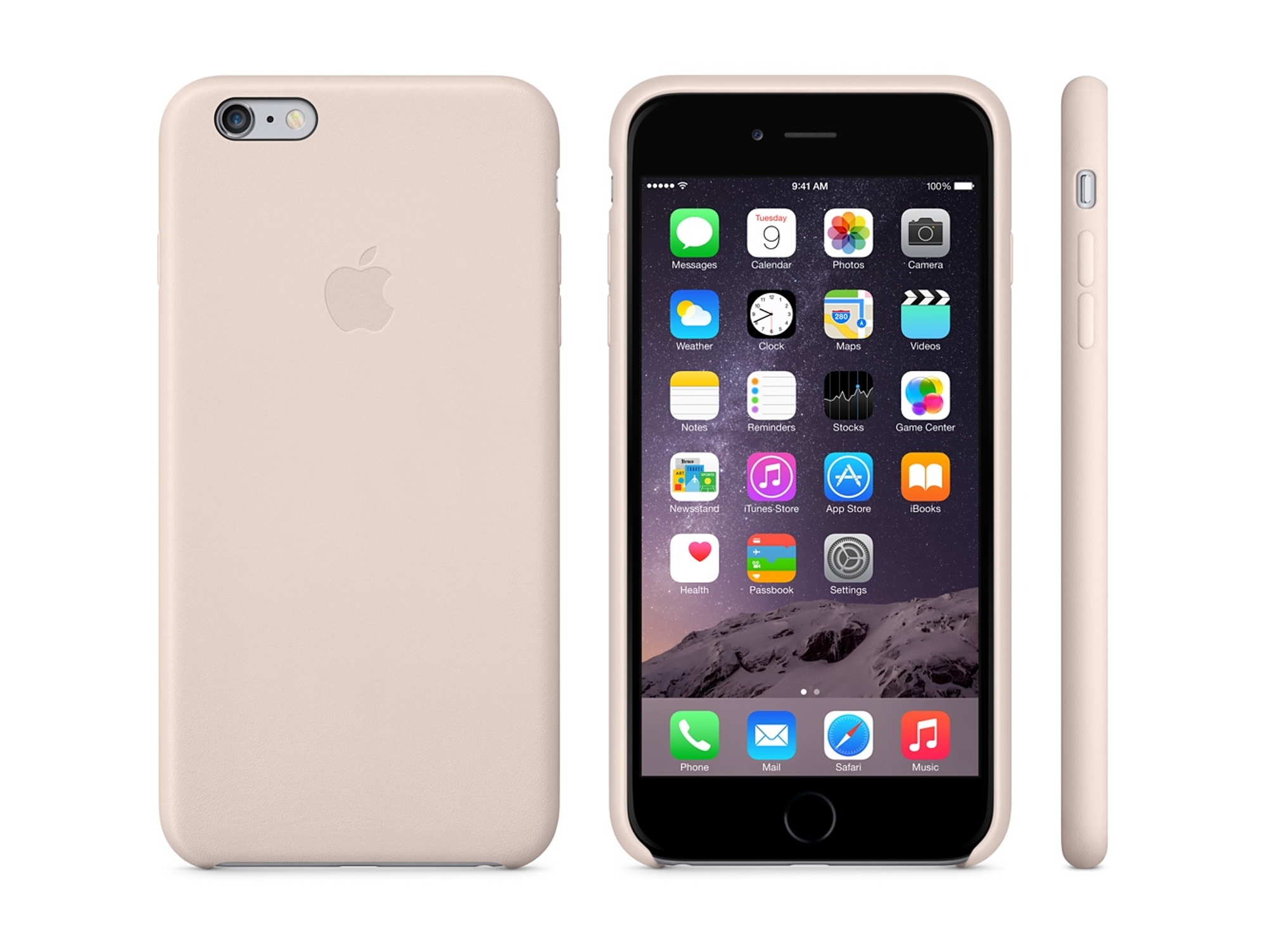 Carcasa APPLE Leather iPhone 6 Plus, 6s Plus rosa