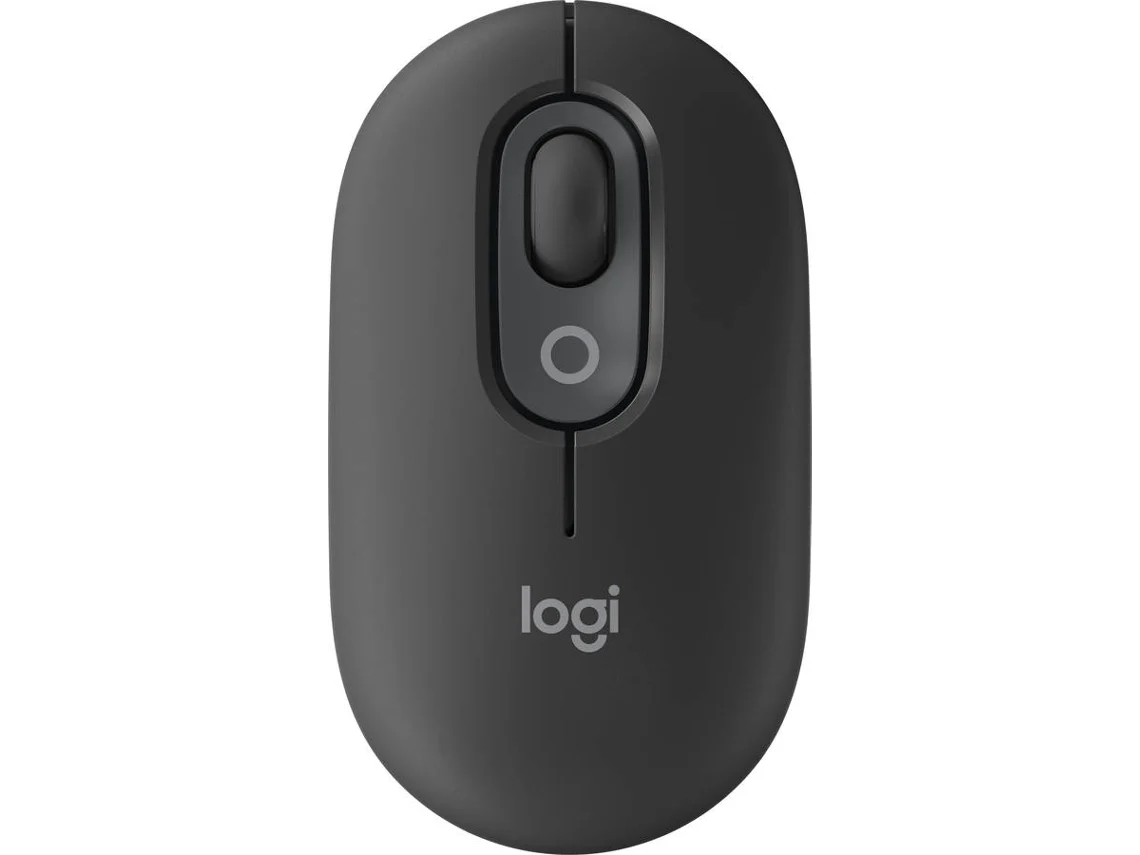 Ratón óptico LOGITECH Pop Wireless/Bluetooth (4000 DPI - Grafito)