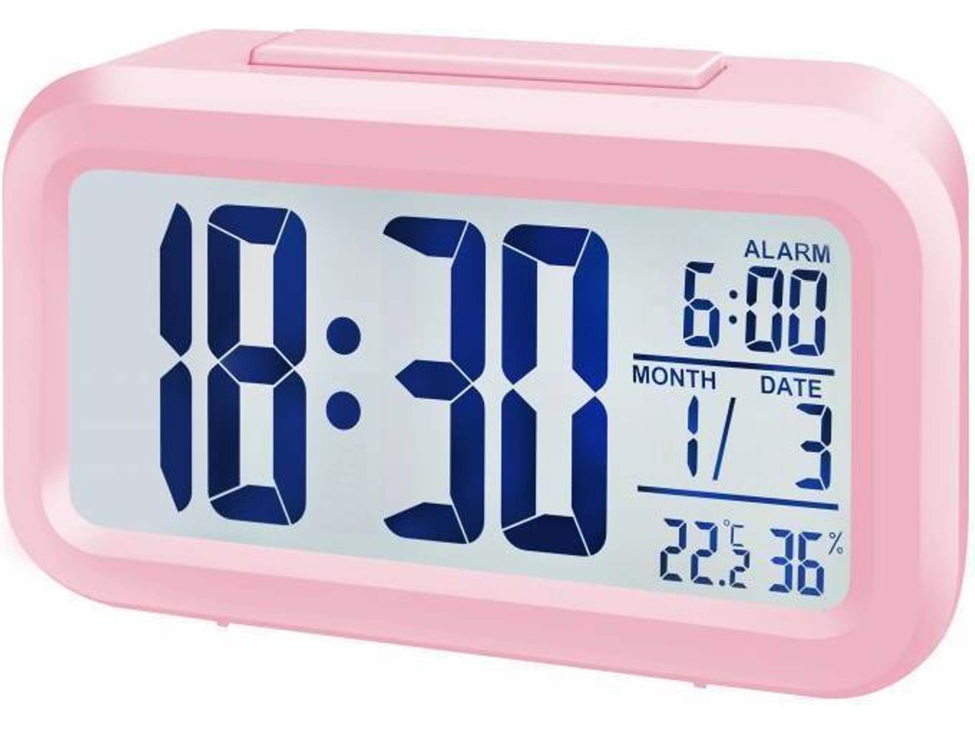 Radio despertador BRESSER Mytime Duo 8010017 (Rosa - Digital - Pilas)