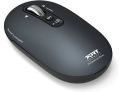 Ratón inalámbrico PORT DESIGNS Pure Mac (3200 ppp - Gris)