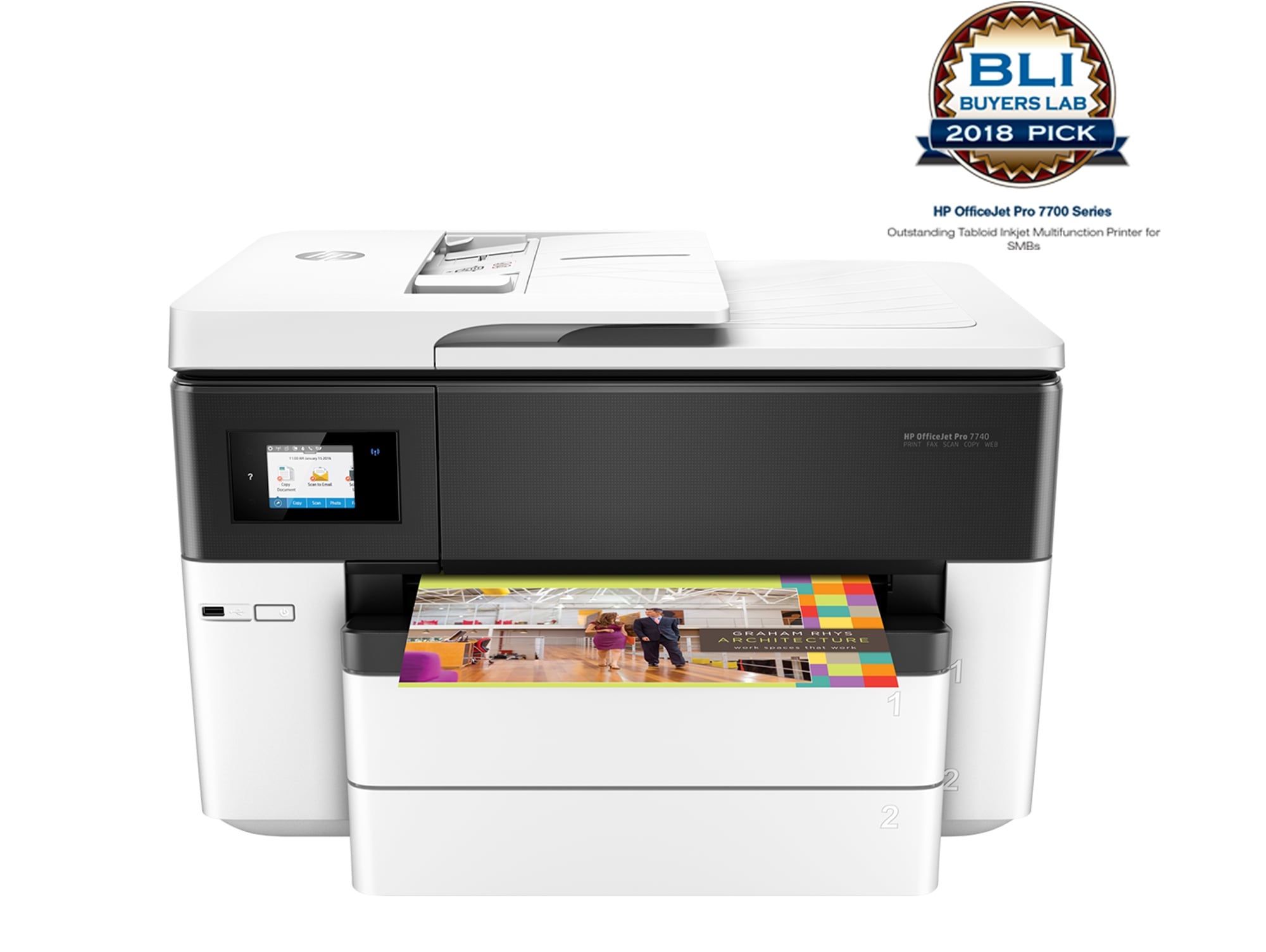 Impresora HP OfficeJet Pro 7740 A3 RJ11 (Multifunción A3 - Inyección de Tinta - Wi-Fi)