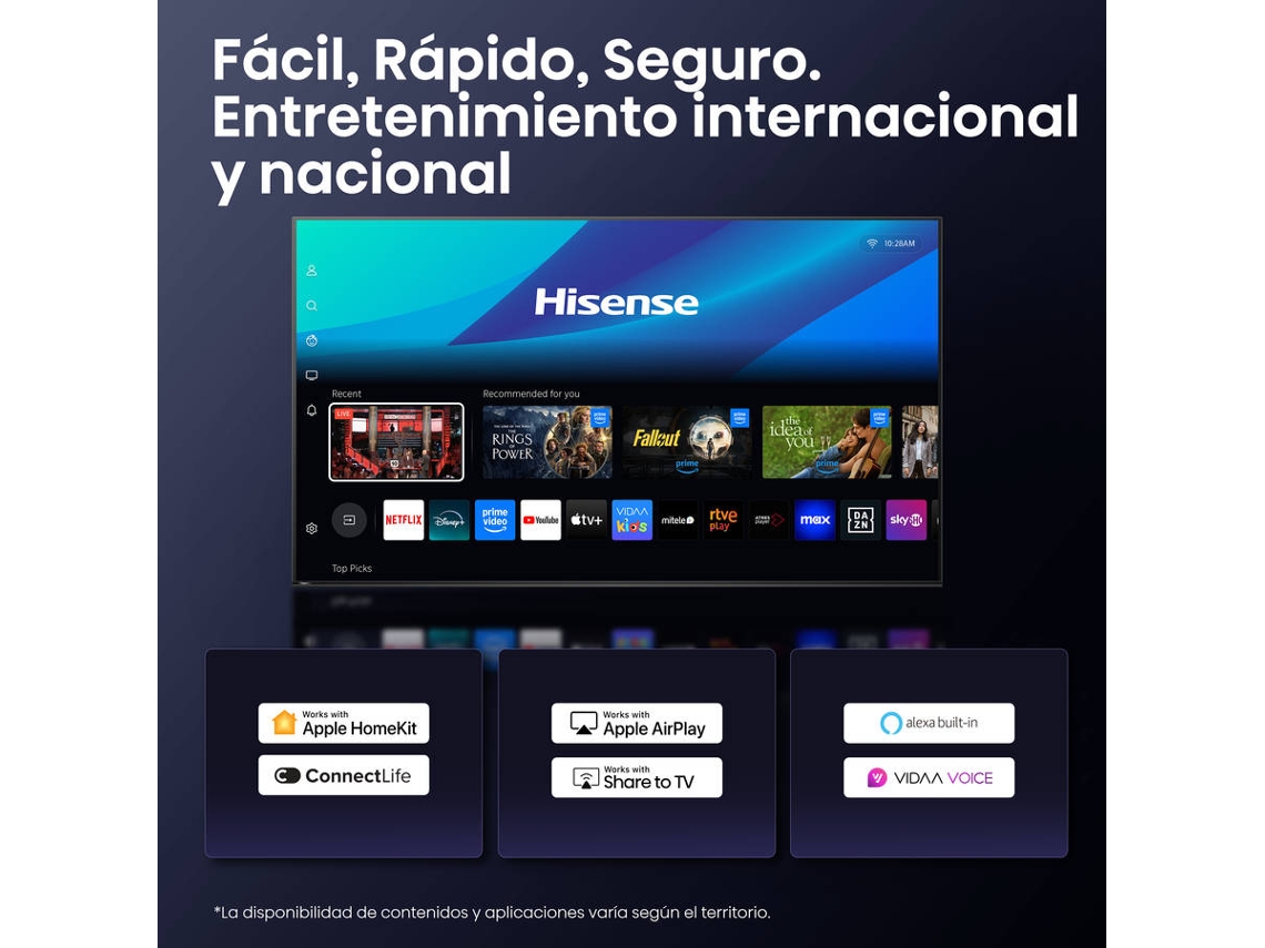 TV HISENSE 55U8Q (Mini LED 165Hz - 55'' - 140 cm - 4K Ultra HD