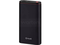 Powerbank MUVIT 20000 (20000 mAh - USB-C - Negro)