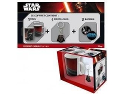 Pack Taza + Llavero + Insignia Star Wars Vador (Caja Abierta)