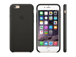 Carcasa APPLE Leather iPhone 6, 6s negro