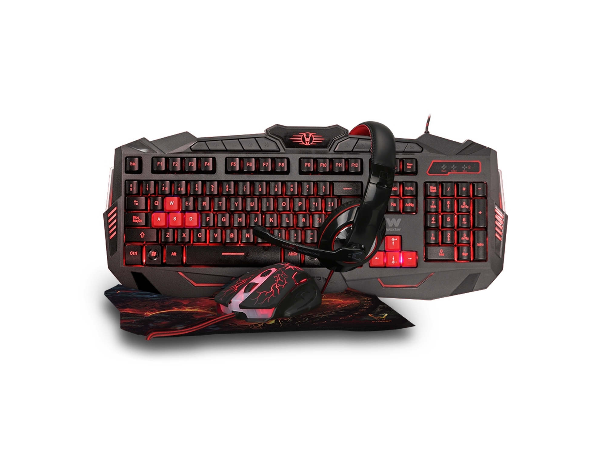 Teclado Gaming WOXTER FX 80 (Mecánico - Español - Negro)