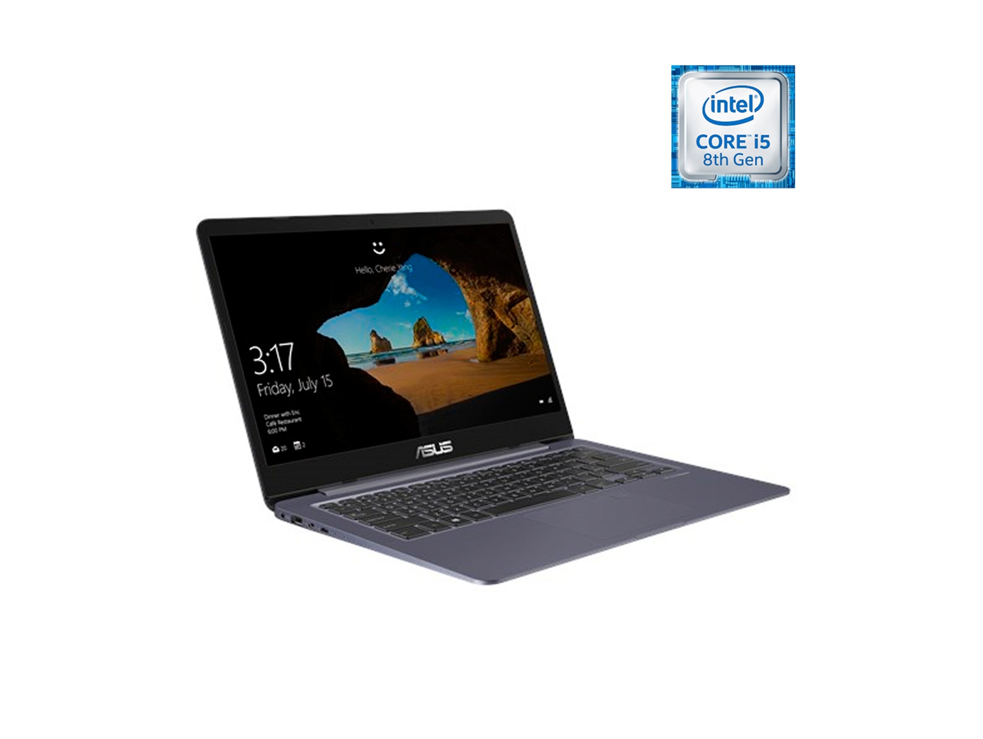 Portátil ASUS VivoBook S406UA-BV041T (14'' - Intel Core i5-8250U - RAM: 8 GB - 256 GB SSD - Intel UHD 620)