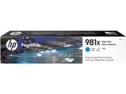 Cartucho original HP PageWide 981X cian