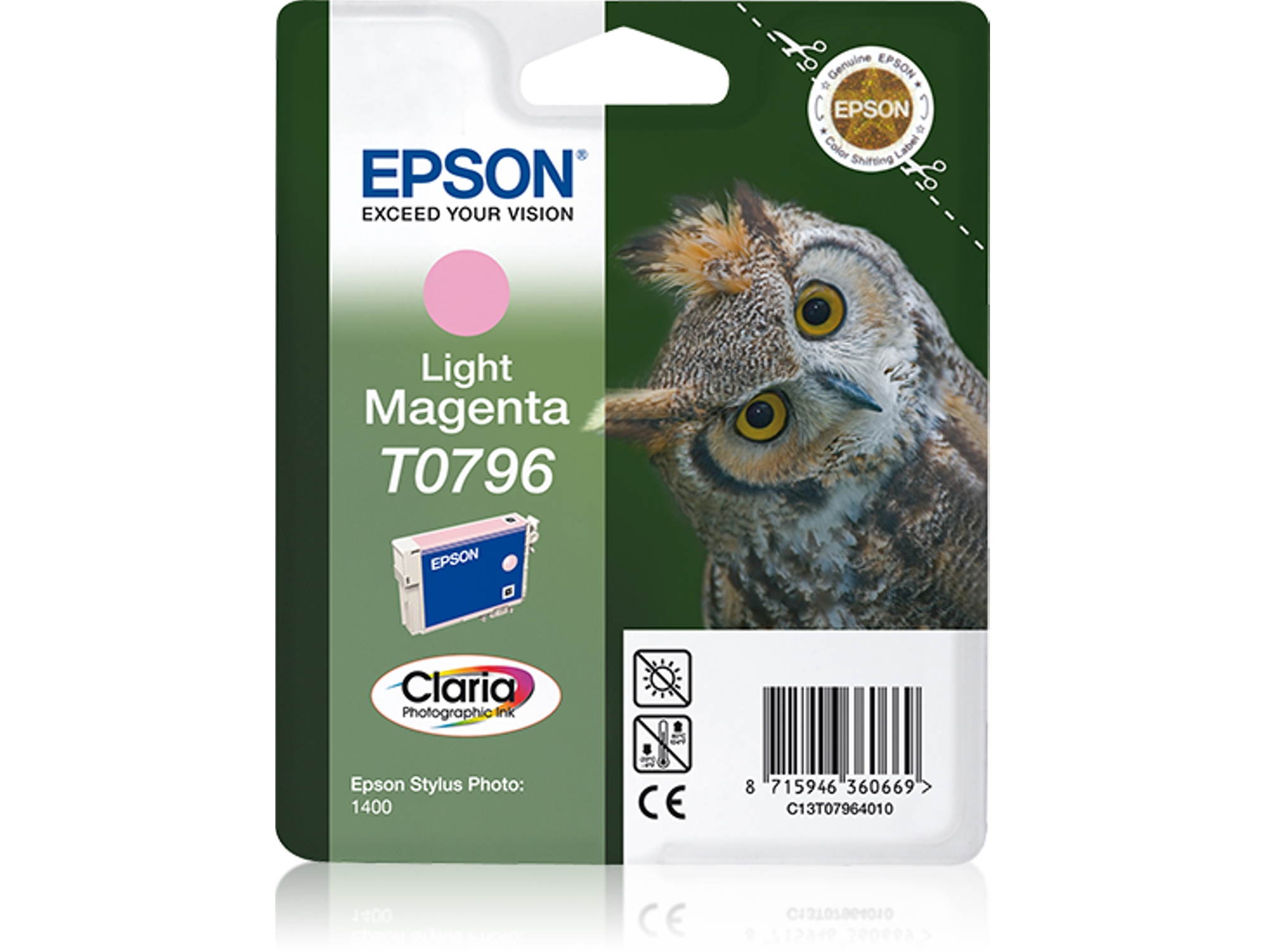 Cartucho EPSON T0796 Magenta Claro (C13T079640B0)