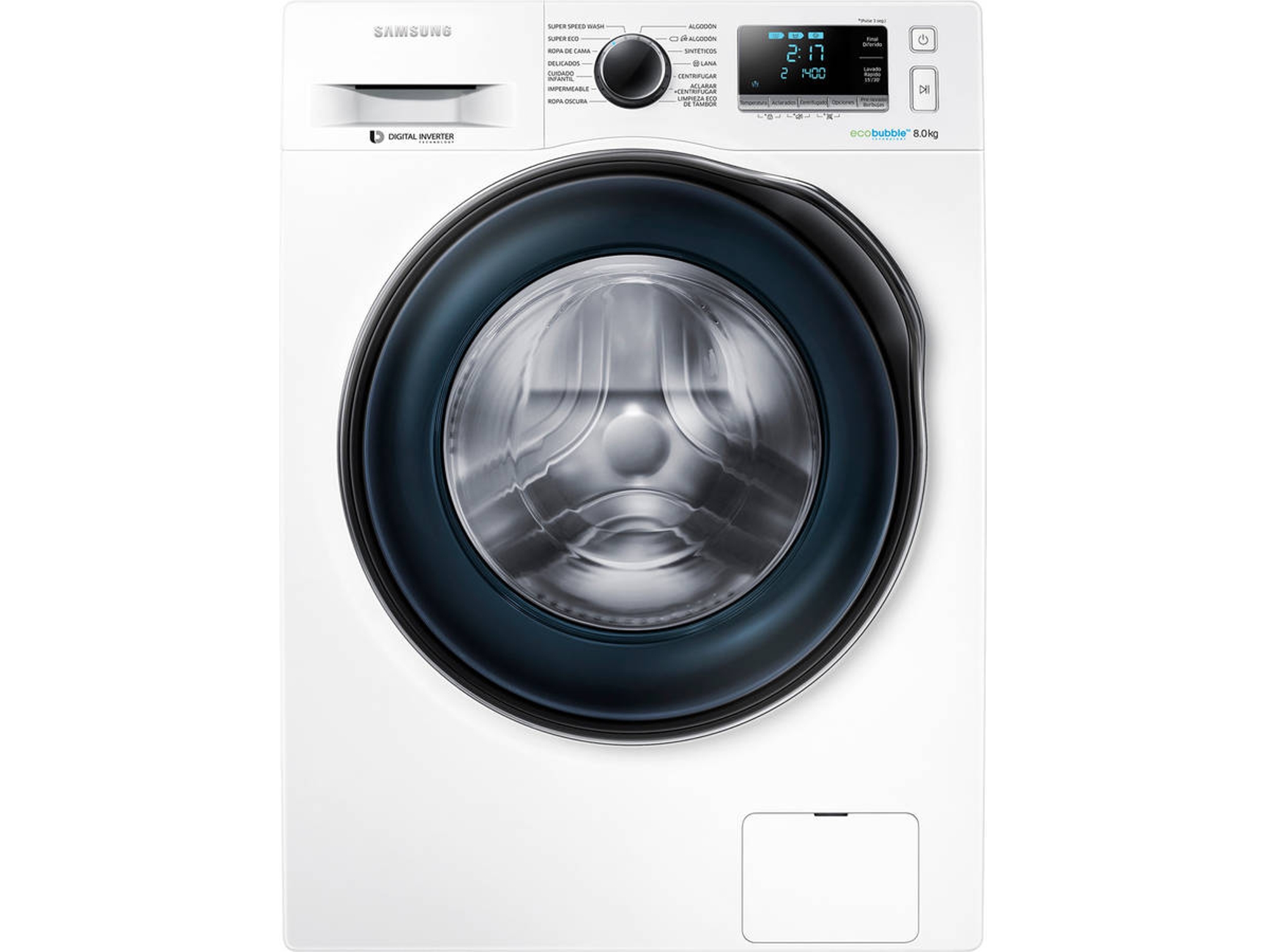 Lavadora Reacondicionada SAMSUNG Ecobubble WW80J6410CW (Grado A - 8 kg - 1400 rpm - Blanco)