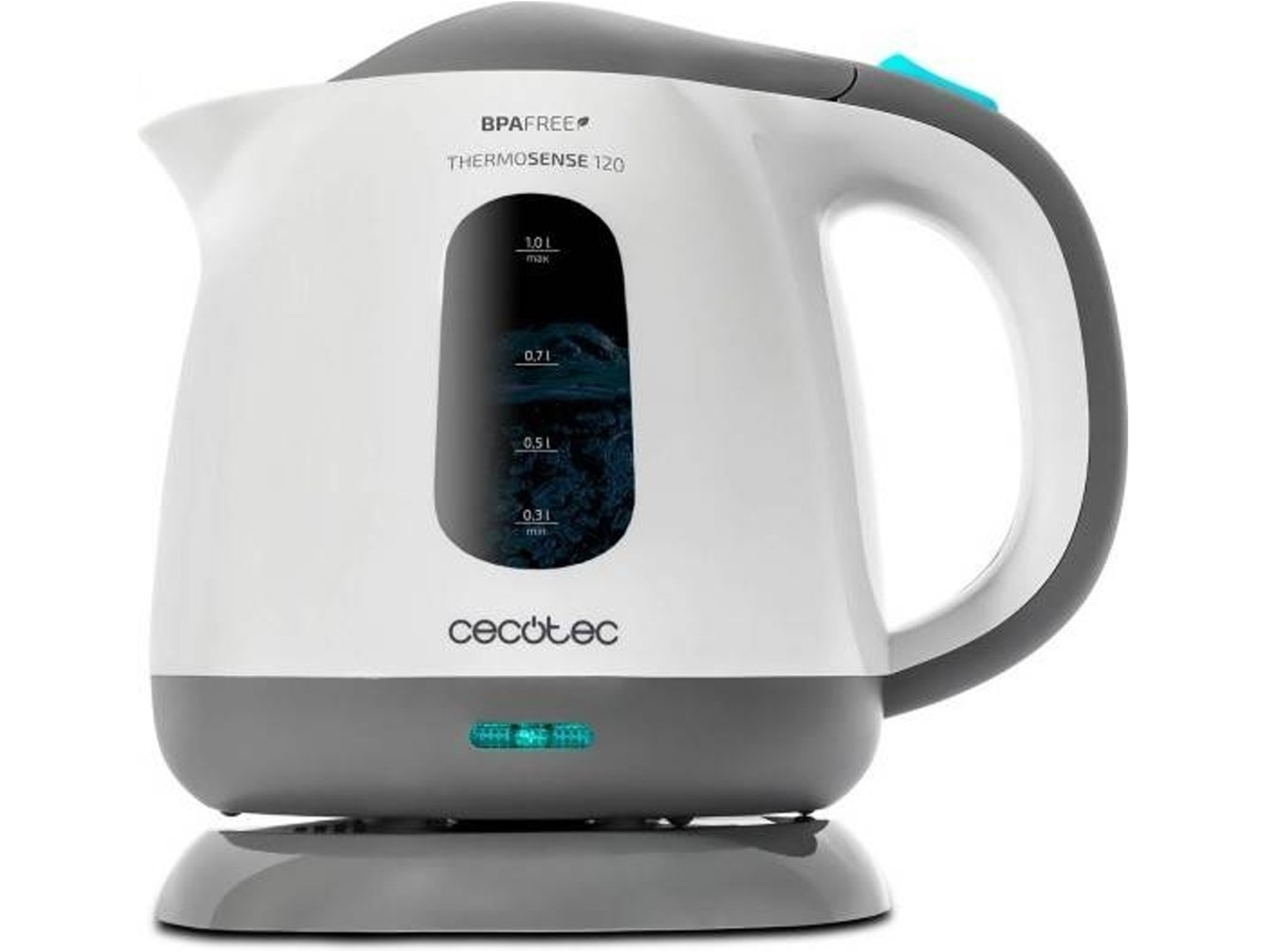 Hervidor Eléctrico CECOTEC Thermosense 120 (1100 W - 1 L)