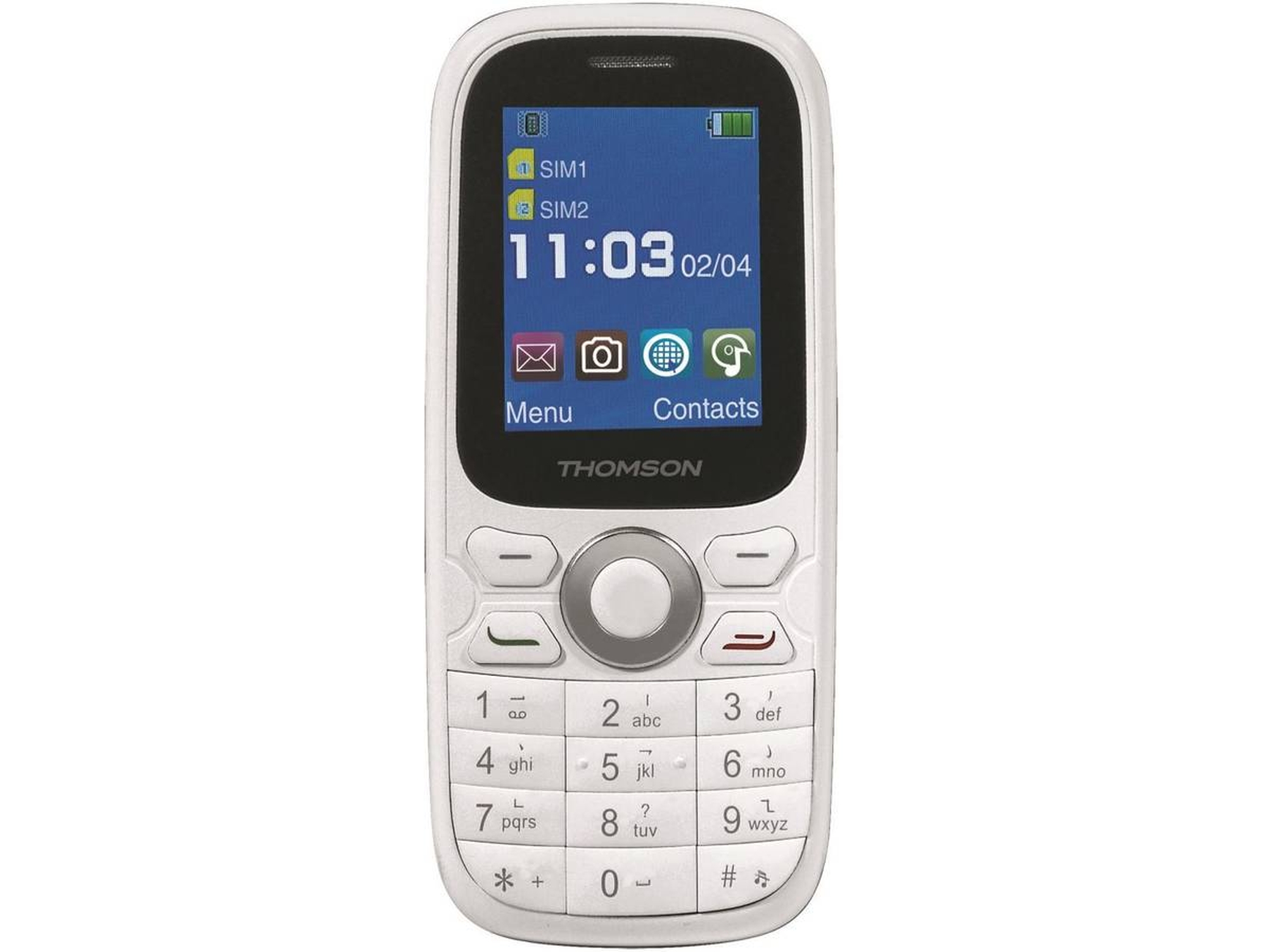 Teléfono móvil THOMSON T15 (1.77'' - 2G - Blanco)