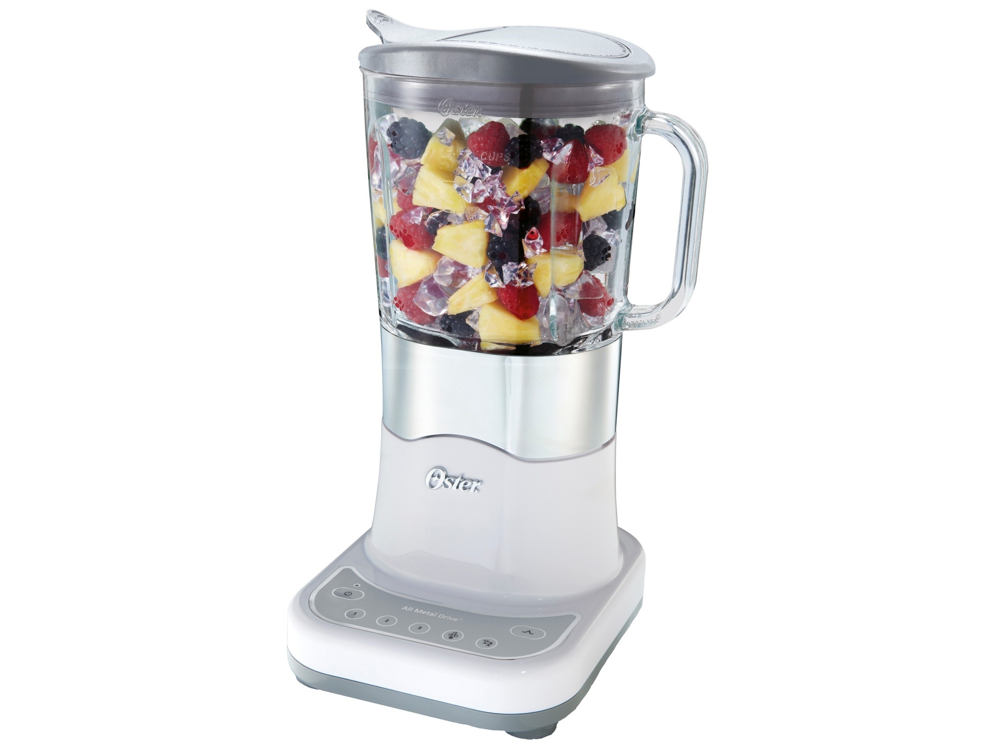 Batidora de Vaso OSTER BLSTDG-W00-050 (600 W - 1.75 L - Negro y Blanco)
