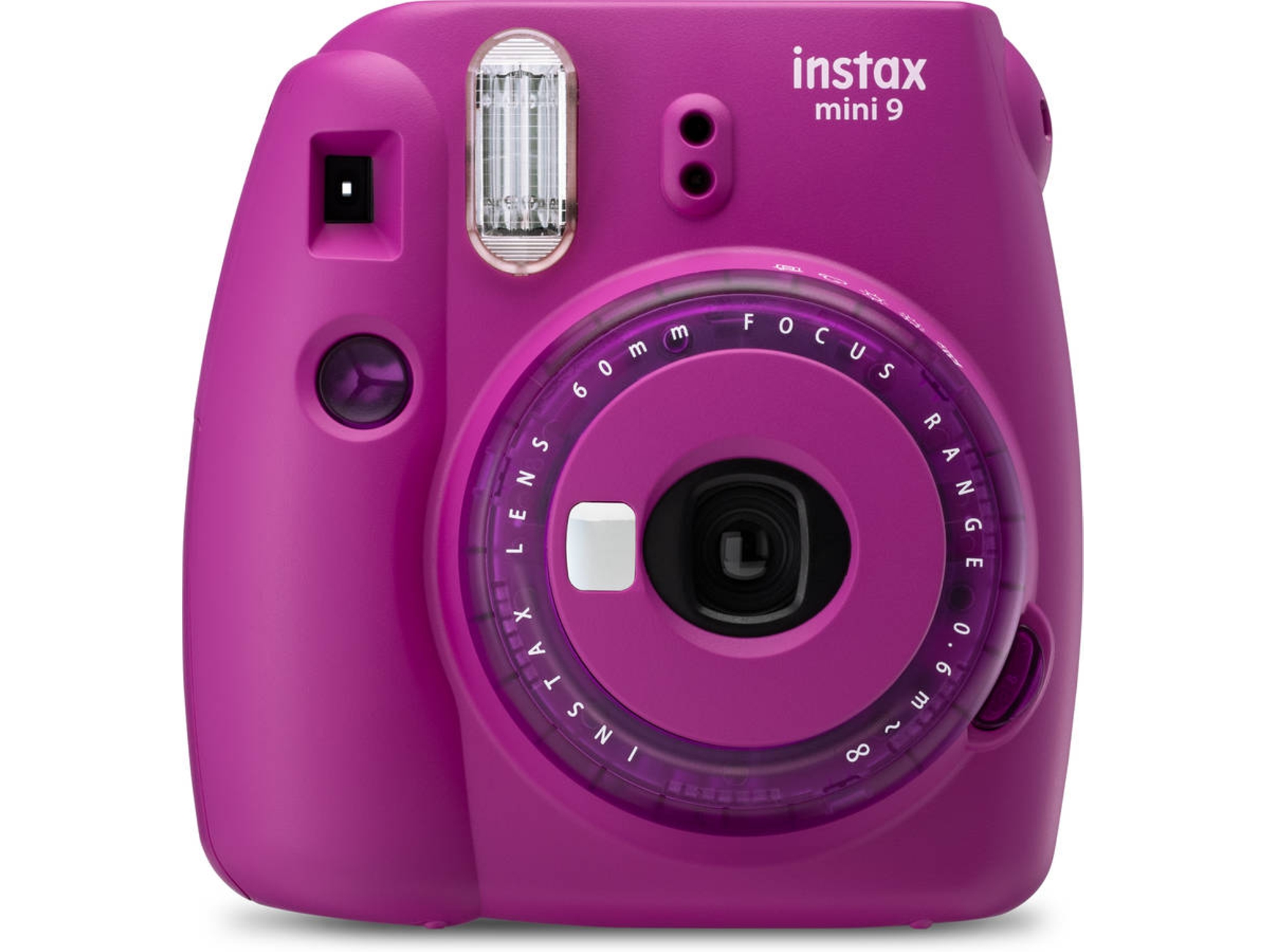 Kit Cámara Instantánea FUJIFILM Instax Mini 9 Clear (Morado - Obturación: 1/60 s - 2x Pilas AA - 62x46mm)