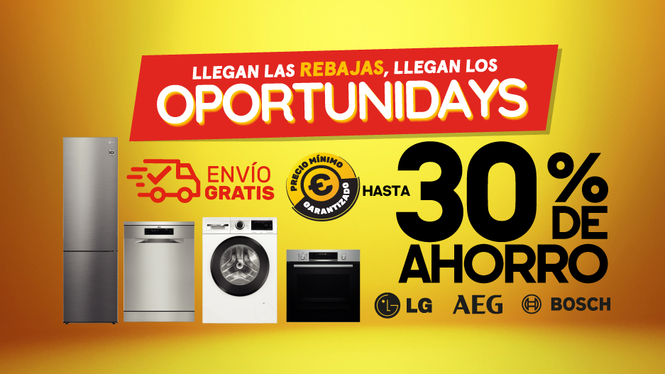 Oportunidays - Hasta 30% de ahorro en gran electrodoméstico