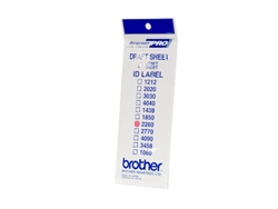Etiquetas de identificación BROTHER de 22 x 60 mm. 1 bolsa de 12 hojas. Para  máquina de sellos SC-2000USB