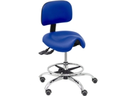 Taburete de Oficina PYC Zarza Azul (Similpiel)