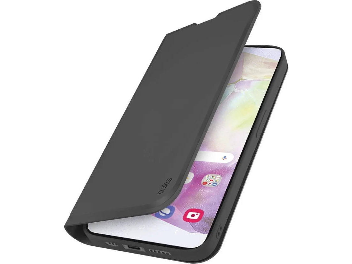 FundaFlip SBS SAMSUNG A36 (con Cierre Magnético y Tarjetero - Negro)
