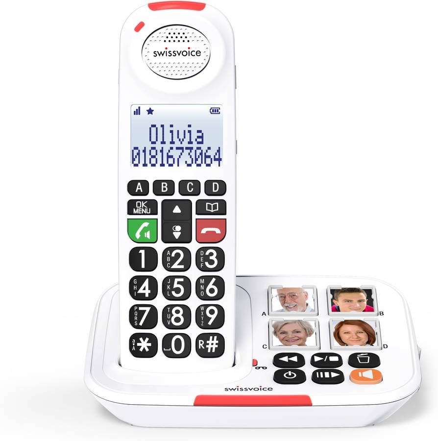 Teléfono Inalámbrico SWISSVOICE Xtra 2155 Blanco