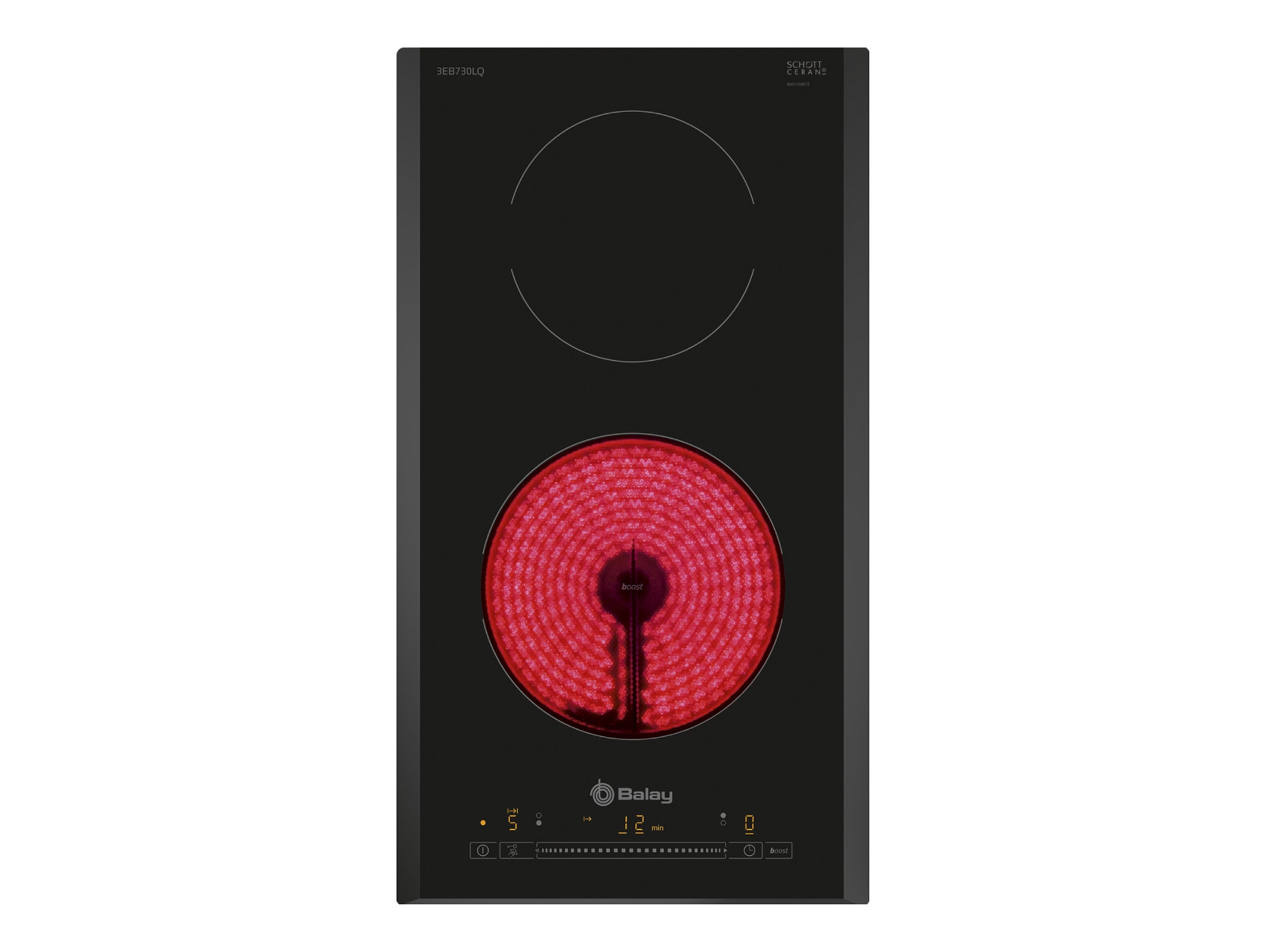 Placa de Vitrocerámica BALAY 3EB730LQ (Eléctrica - 37.5 cm - Negro)