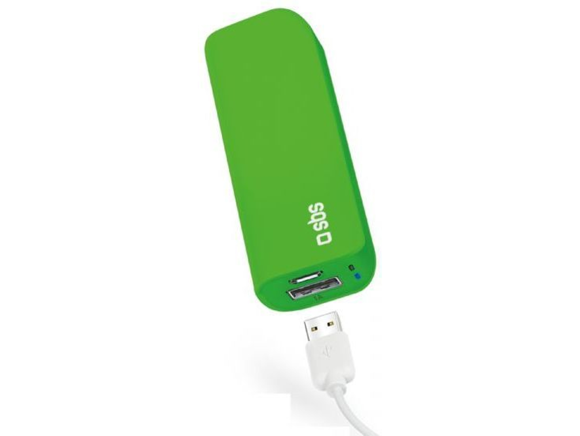 Powerbank SBS Compact (3000 mAh - 1 USB - MicroUSB - Verde)