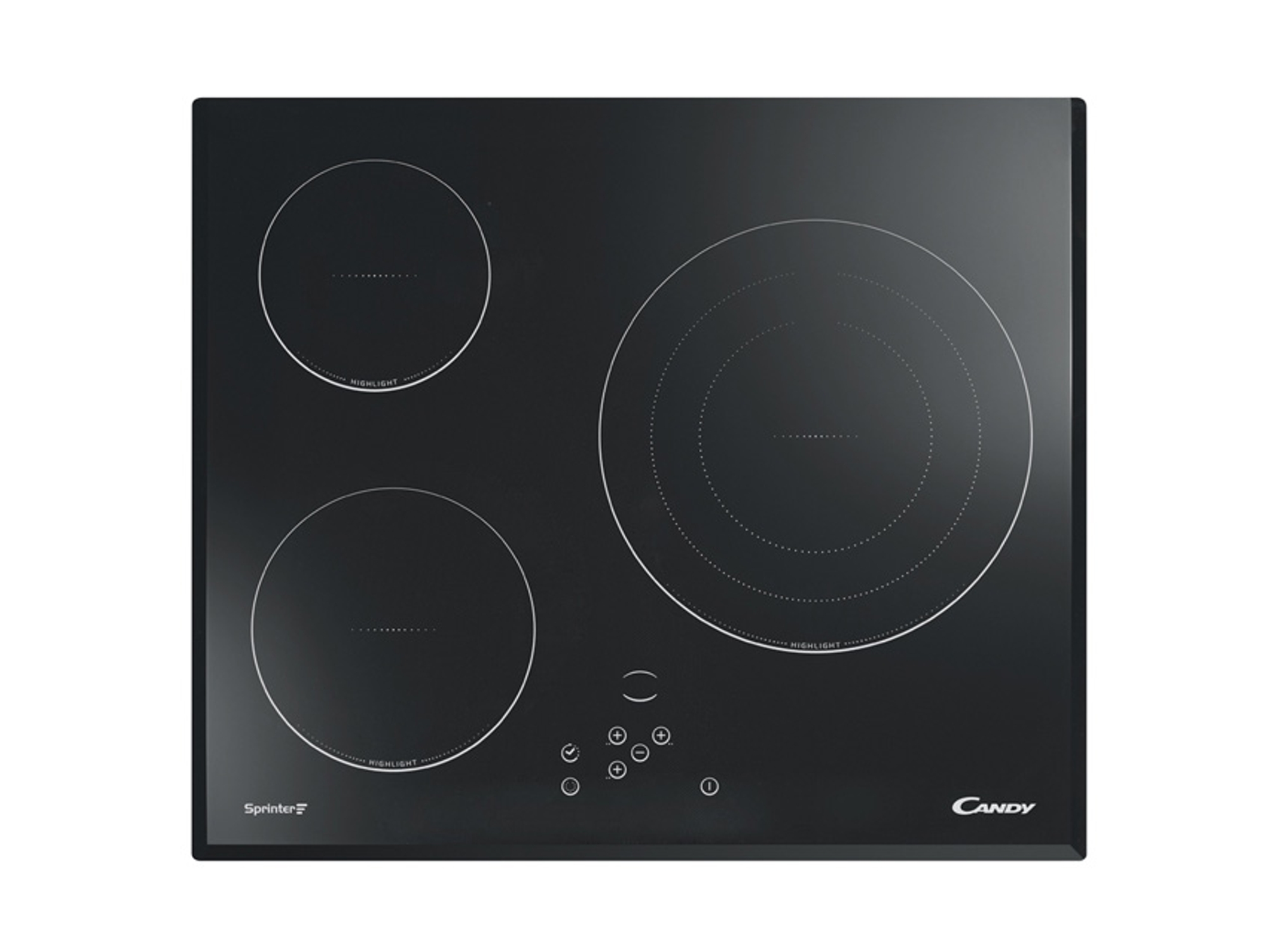 Placa de Vitrocerámica CANDY CH633B3 (Eléctrica - 59 cm - Negro)