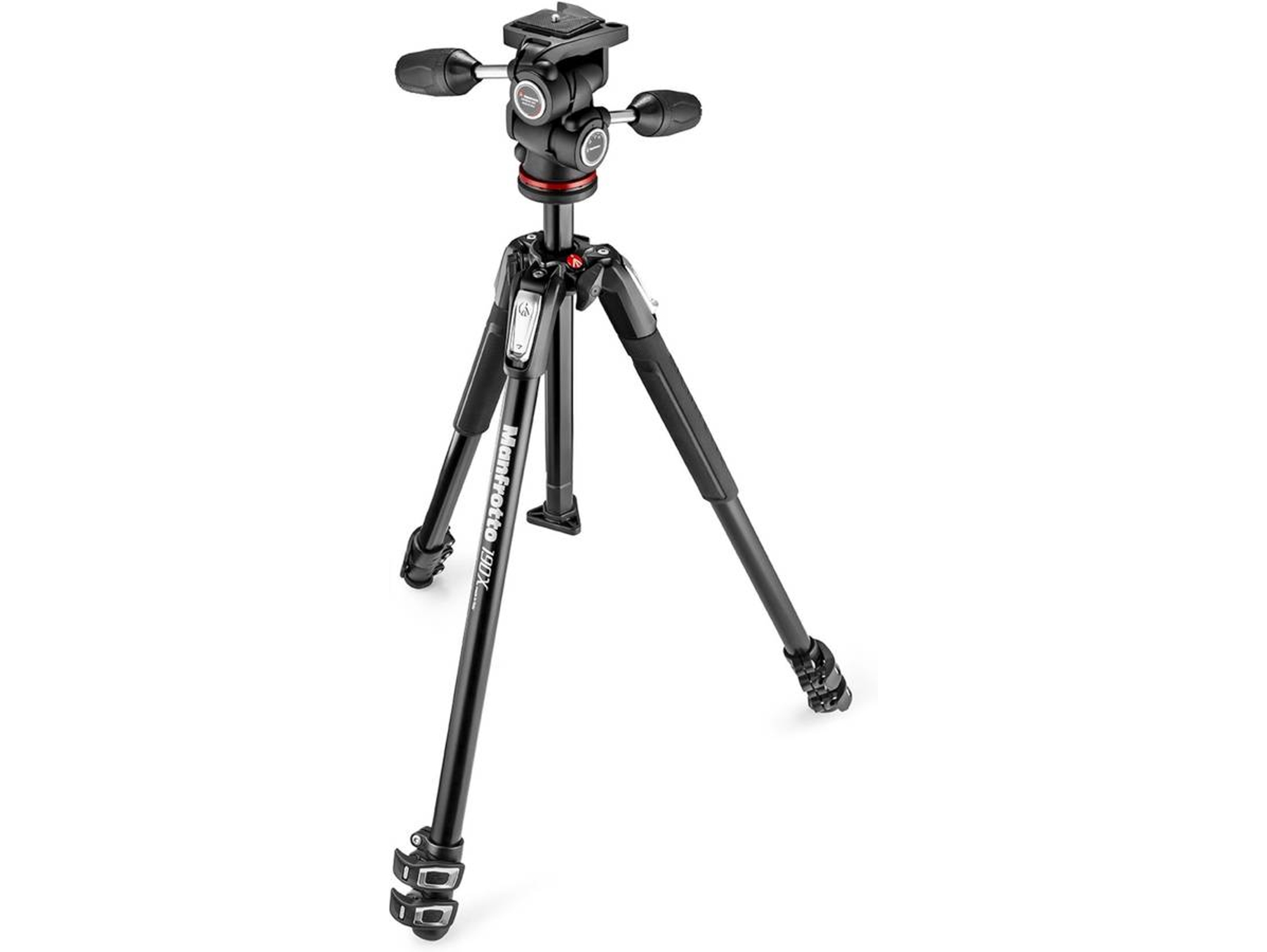 Kit Trípode MANFROTTO MKII MK190X3-3W1 3 secciones rótula 804 MkII 3 way aluminio