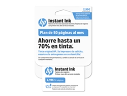 Tarjeta HP Instant Ink  100 PGS(AM)