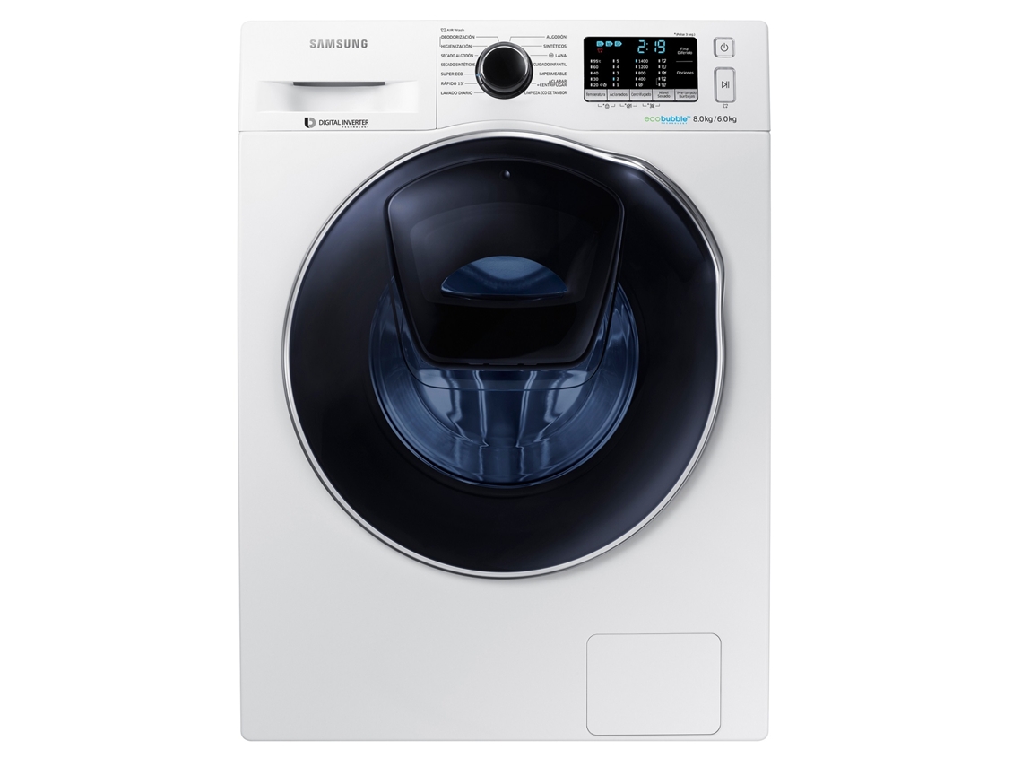 Lavasecadora SAMSUNG AddWash Serie WD0KOW  (6/8 kg - 1400 rpm - Blanco)