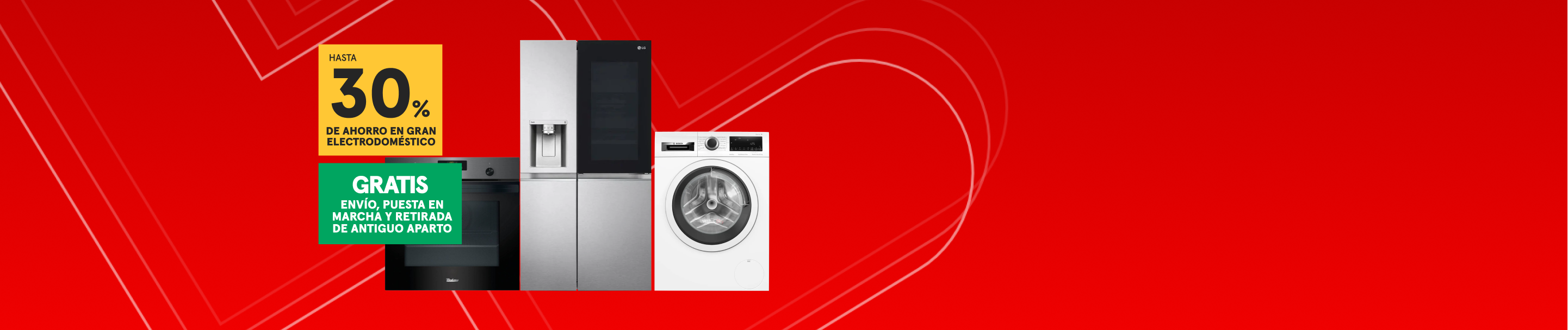 Hasta 30% de ahorro en gran electrodoméstico