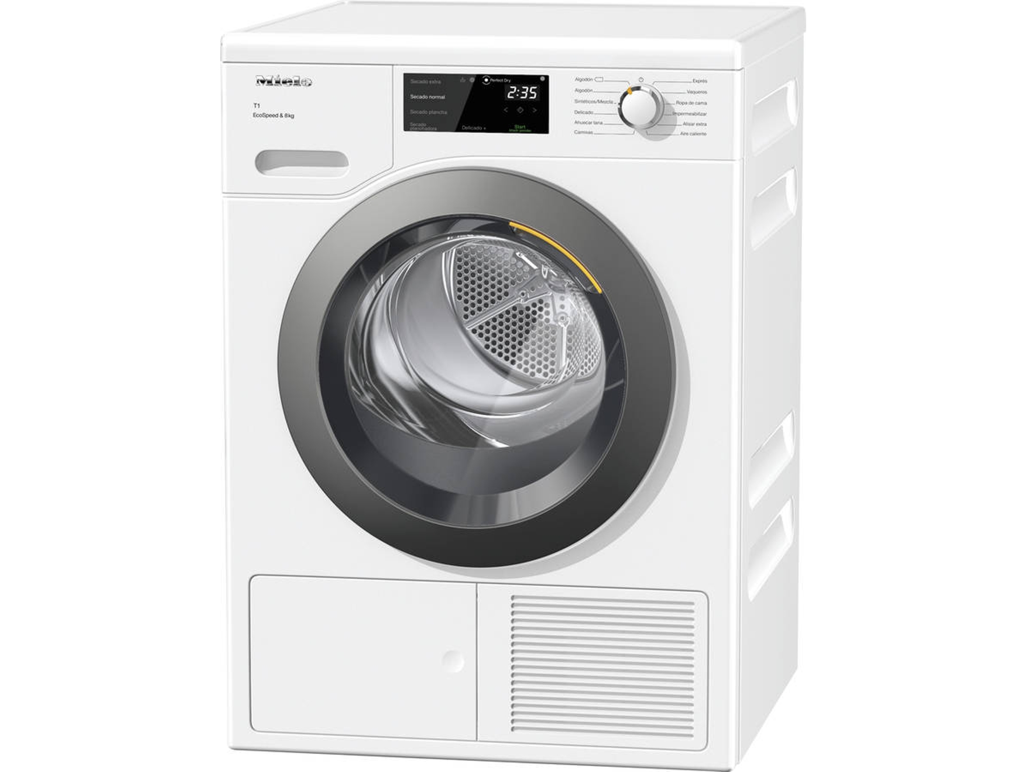 Secadora MIELE TCF 640 WP ECOSPEED (8 kg - Bomba de Calor - Blanco)