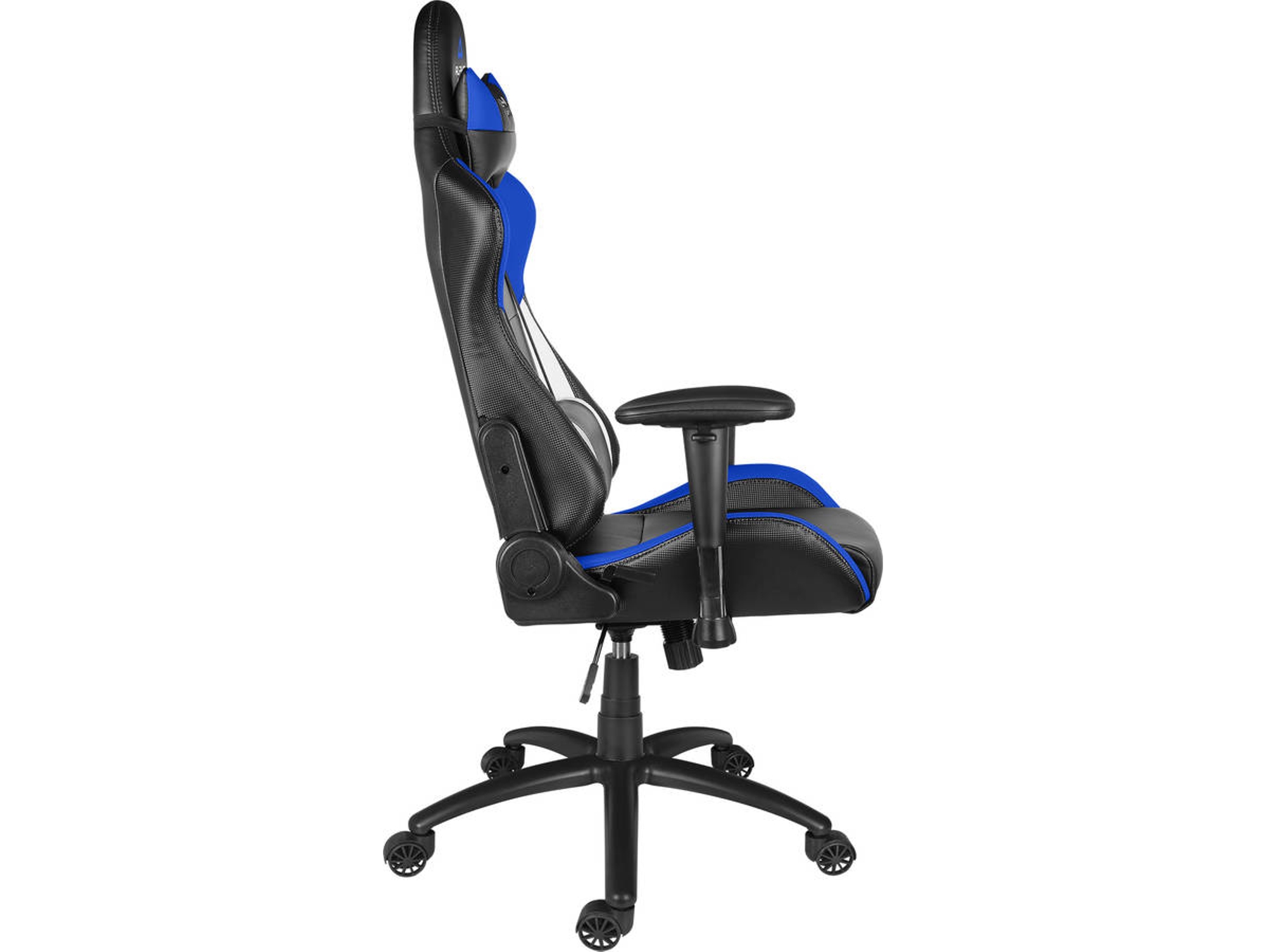 Silla Gaming ALPHA GAMER Orion V2 (Hasta 150 kg - Elevador a Gas Clase 4 - Negro, Blanco y Azul)