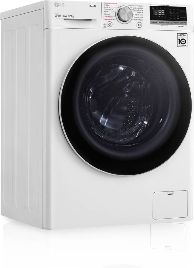 Lavadora LG F4WV5012S0W Blanco 12Kg WiFi Vapor - Devoraprecios