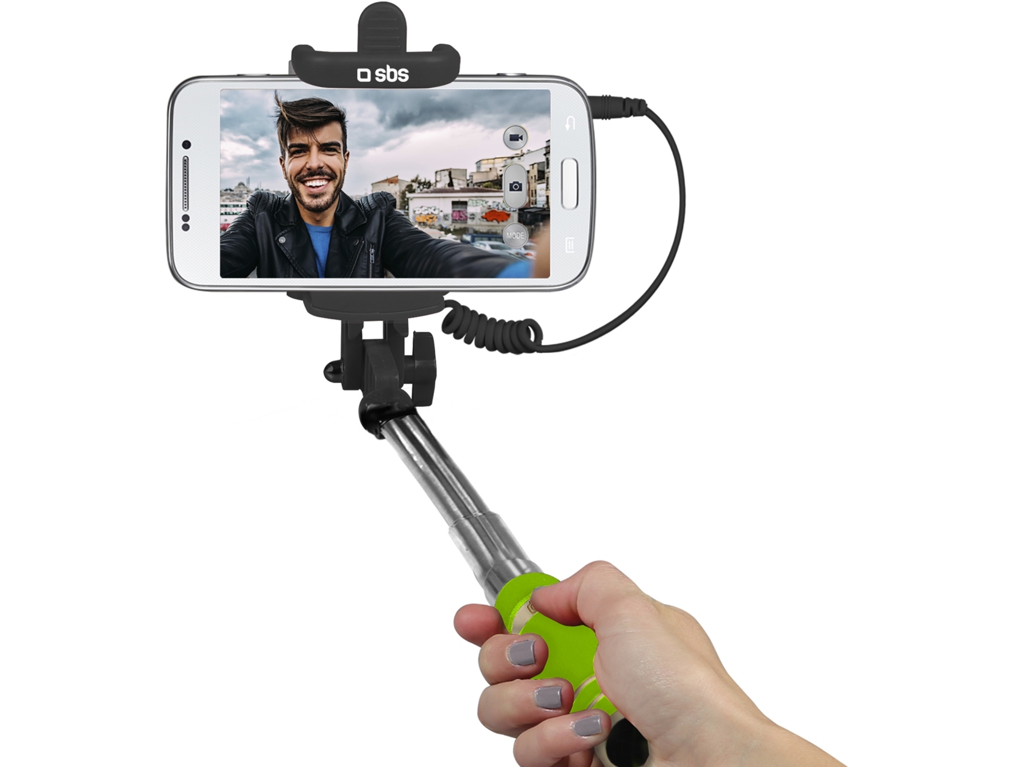 Palo para Selfie SBS Verde
