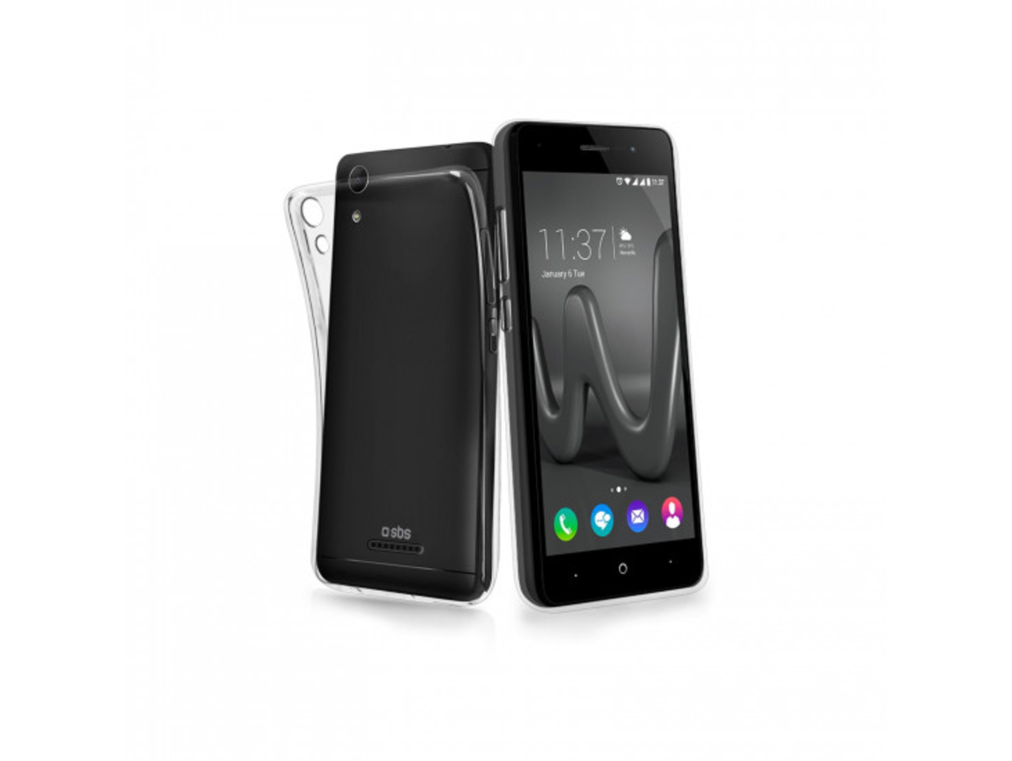 Carcasa Wiko Lenny 4 SBS Skinny Transparente