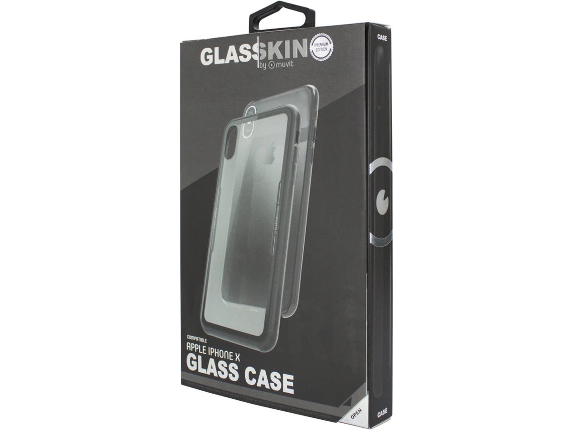 Carcasa iPhone X MUVIT Vidrio Transparente
