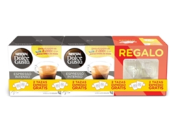 Cápsulas Café DOLCE GUSTO 2 Espresso Intenso  + 2 tazas