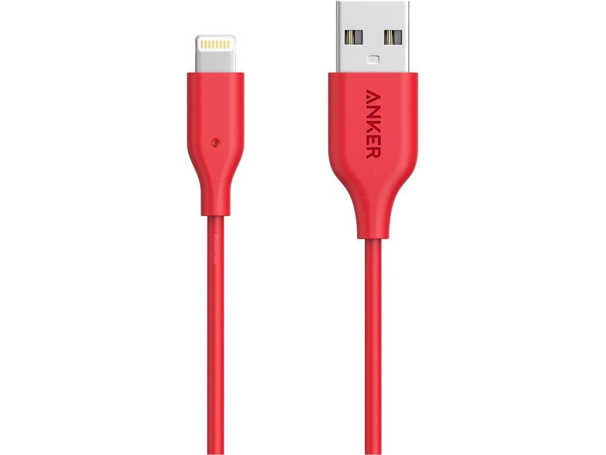 Cable ANKER PowerLine+ (USB - Lightning - 1.8 m - Rojo)