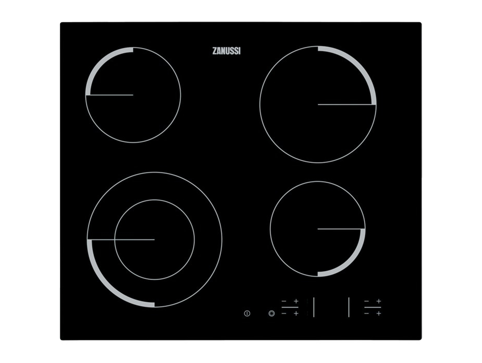 Placa de Vitrocerámica ZANUSSI ZEV6341FBA (Eléctrica - 56 cm - Negro)