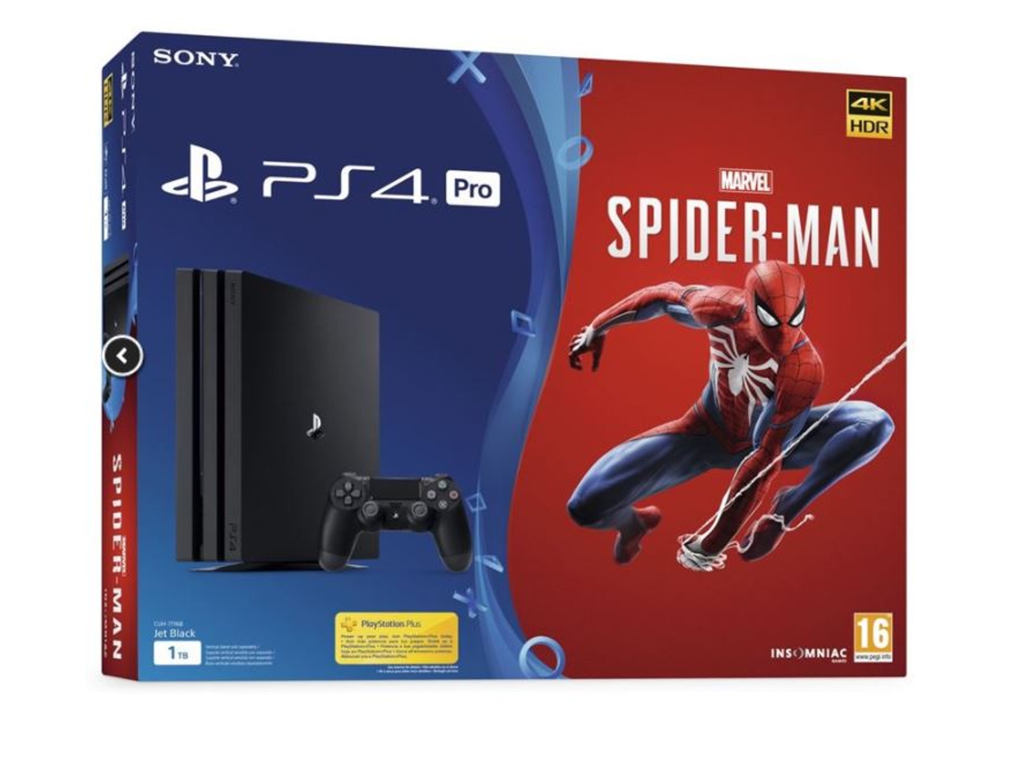 Consola PS4 Pro + Marvel's Spider-Man (1 TB)