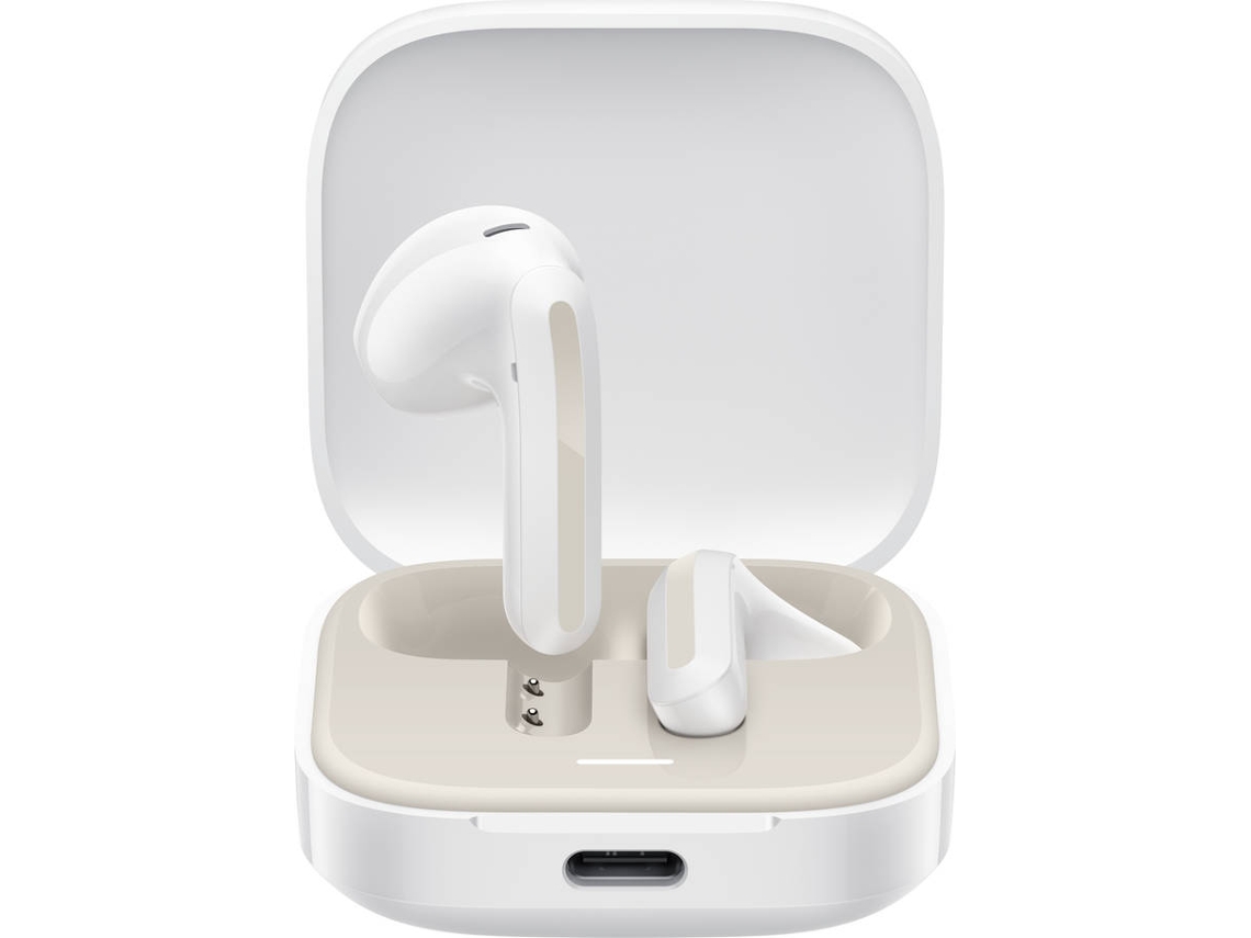 Auriculares Bluetooth True Wireless XIAOMI Redmi Buds 6 Active (In Ear - Micrófono - Noise Cancelling - Blanco)