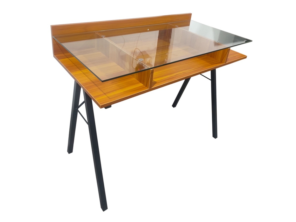 Escritorio CSD Mack (Aglomerado de Madera - 100x81x50 cm - Nogal)