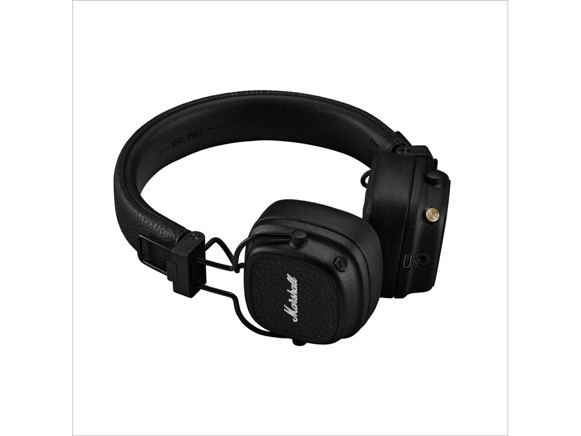 Auriculares Bluetooth MARSHALL Major V (On Ear - Micrófono - Negro